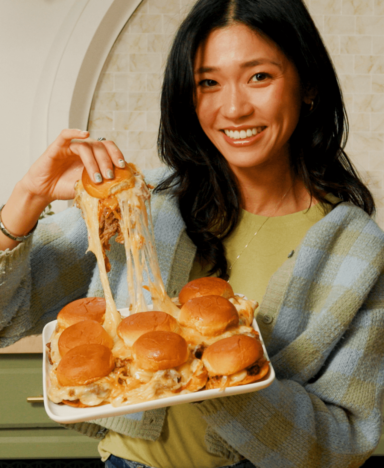 Kimchi Cheesesteak Sliders
